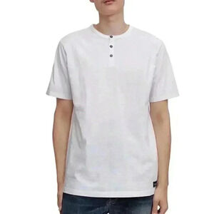 Silver Jeans Company Short-Sleeve Organic Henley T-Shirt